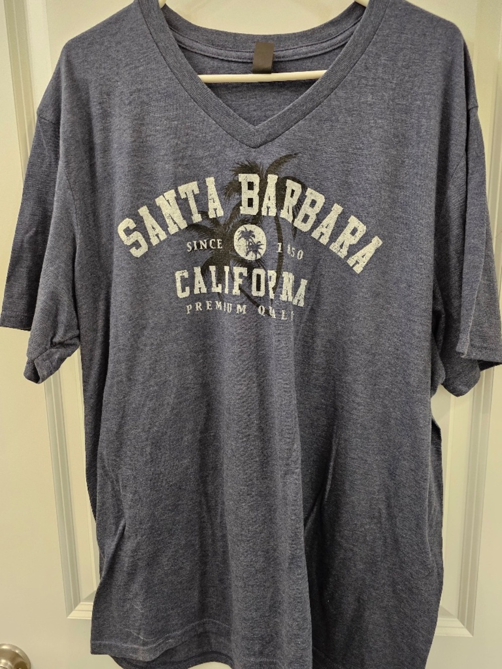 Santa Barbara California Graphic Tee — 2XL (Blue) — Brand New, No Tags